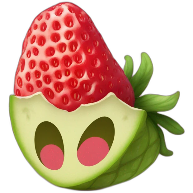 caca sur fraise emoji