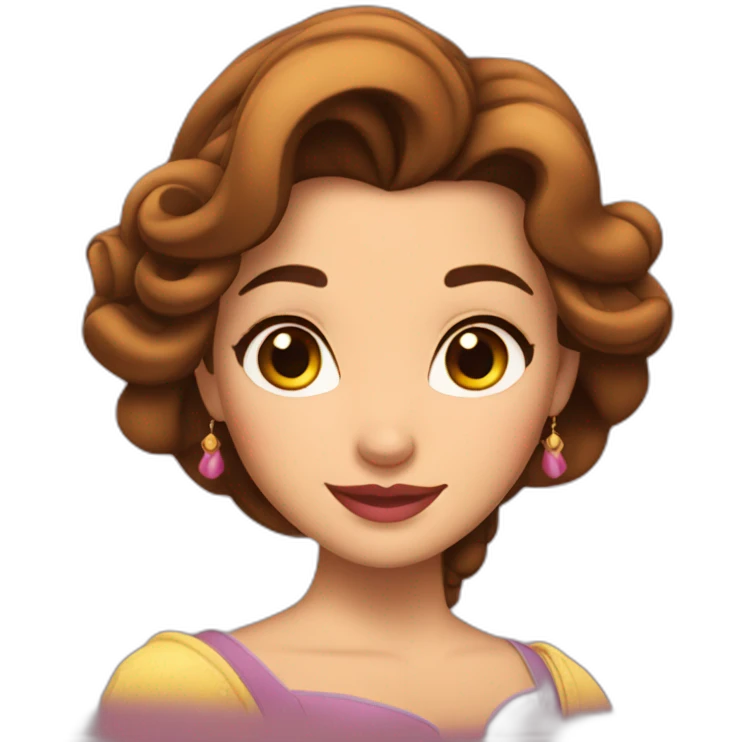 belle from beauty and the beast  emoji