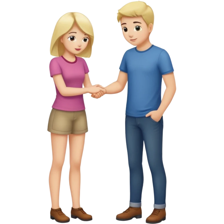 Girl touching her boyfriends butt emoji