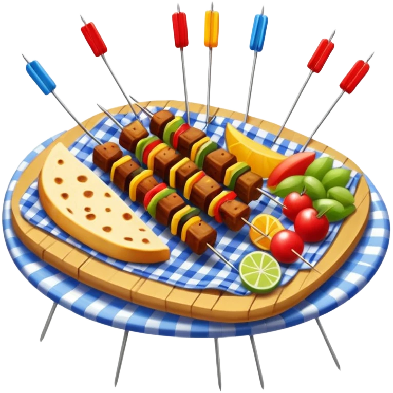 پیک نیک با سیخ و سنجاق emoji