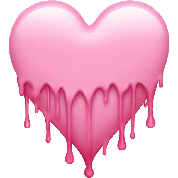 light pink drip heart emoji