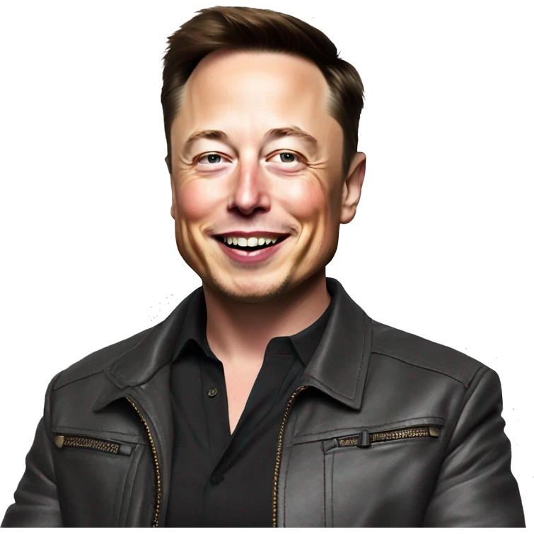 Elon musk partying  emoji