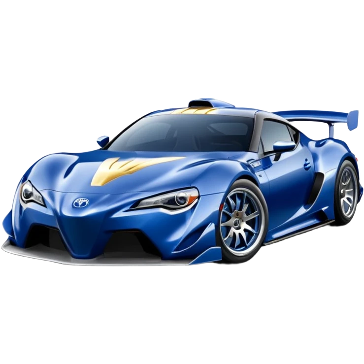 Wonder Woman’s Long wheelbase widened pearly night blue 2nd generation 2025 Toyota 86 hypercar racer emoji