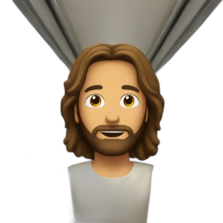 Jesus on a train emoji