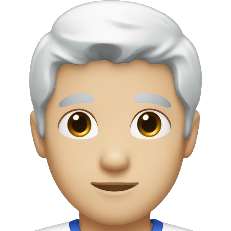 white skin red eyes blue scrubs  emoji