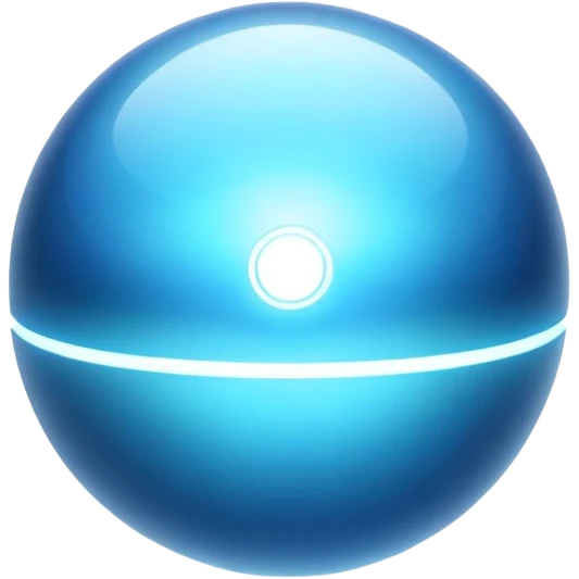 floating holographic AI orb, blue glow, futuristic, Jarvis-like emoji
