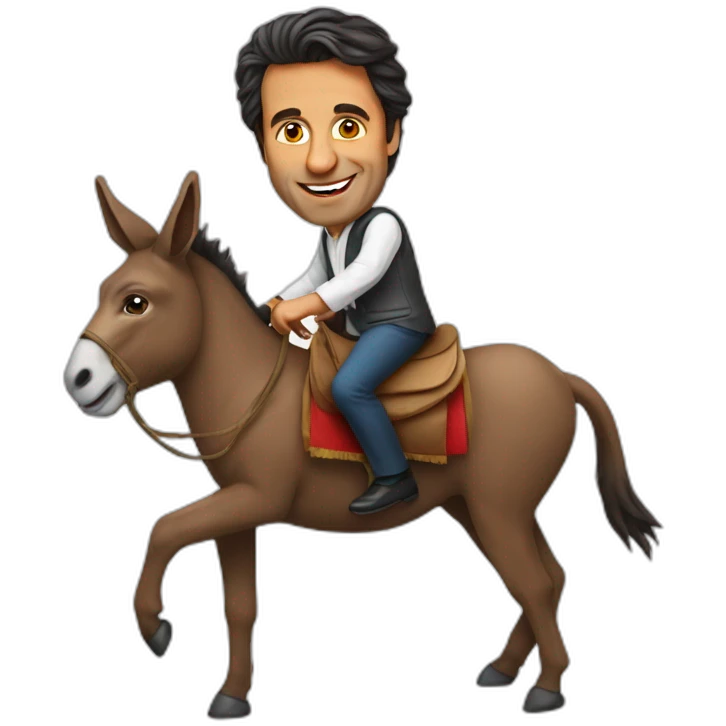 Imran khan riding donkey emoji