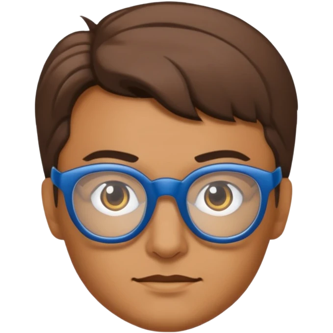Glasses-Wearing super Heroe emoji