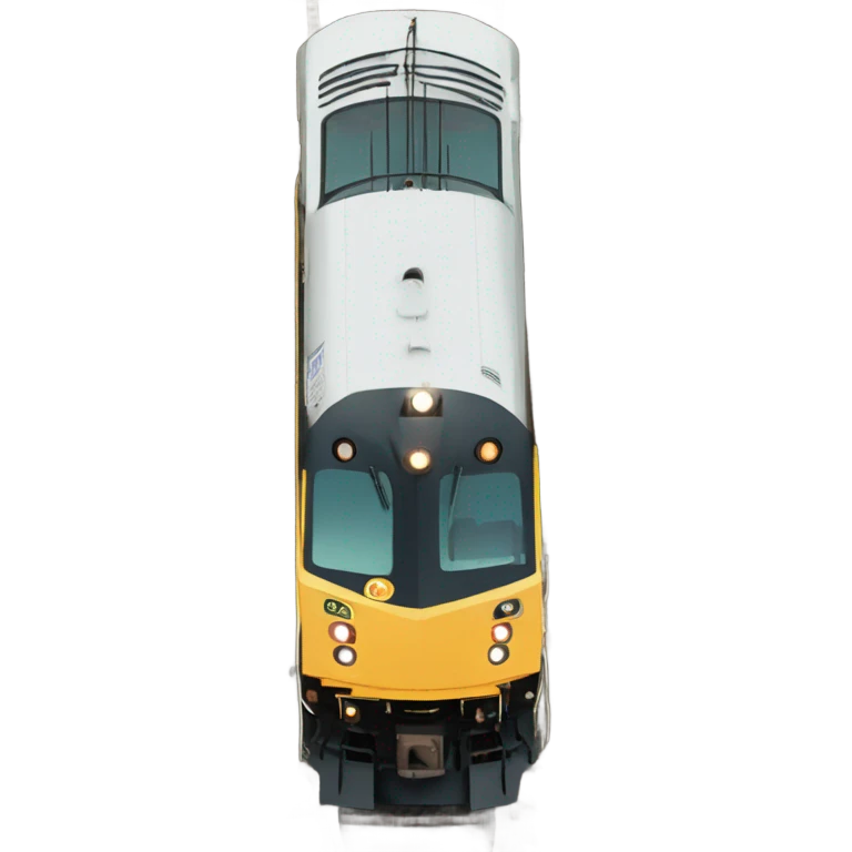 train from the top view emoji