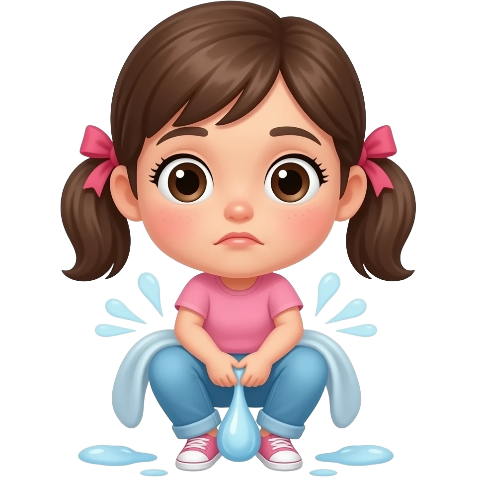 girl peeing her pants emoji