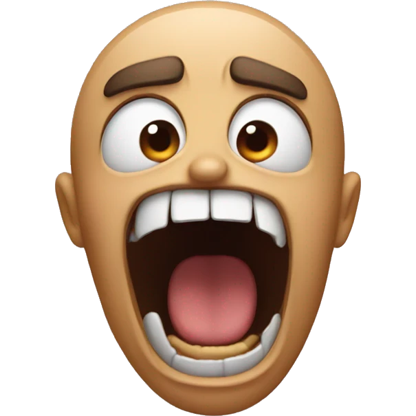 screaming  emoji