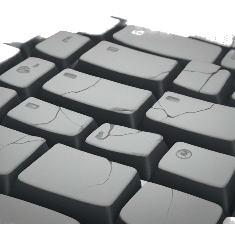 cracked keyboard emoji