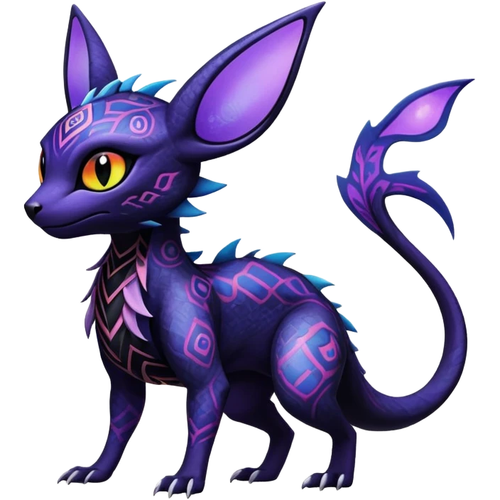 Salandit-Noivern-Umbreon-Espeon-Hybrid (Full body) emoji