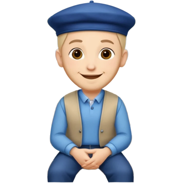 mensch on a bench emoji