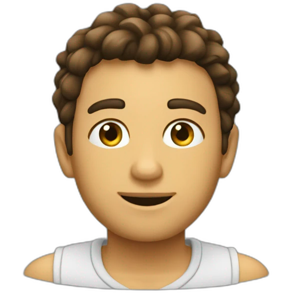 Un chico le dece un secreto a otro emoji