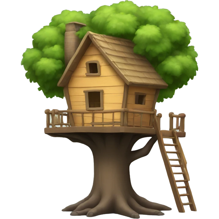 very simple tree house emoji