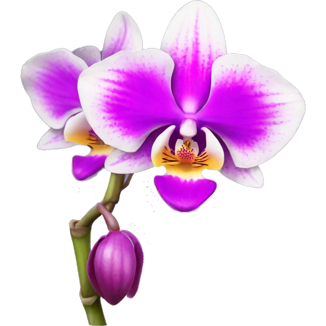 orchid flower emoji