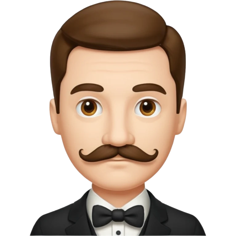 Gentleman with a mustache emoji