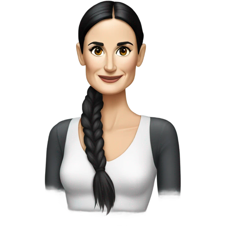 Demi Moore realistic emoji