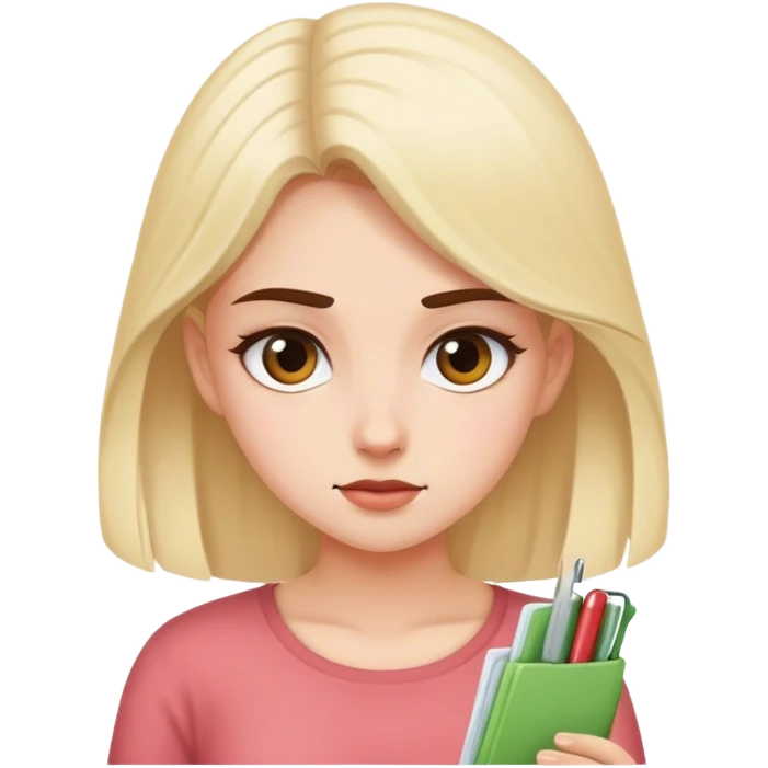 A girl minding her own business  emoji