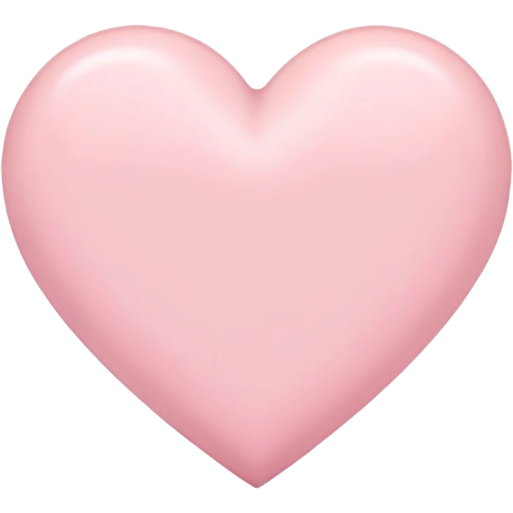 pastel pink heart emoji