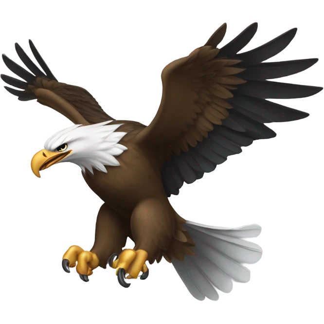 Eagle attacking a commander emoji