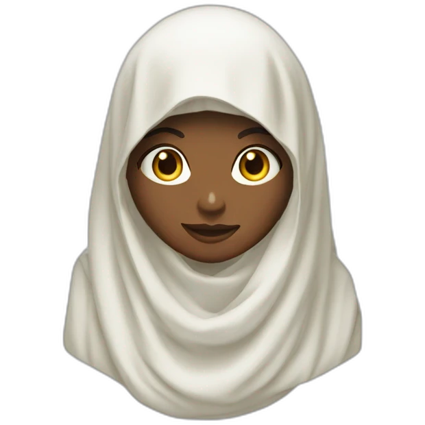 Hanaa blanc voilée légiférer emoji