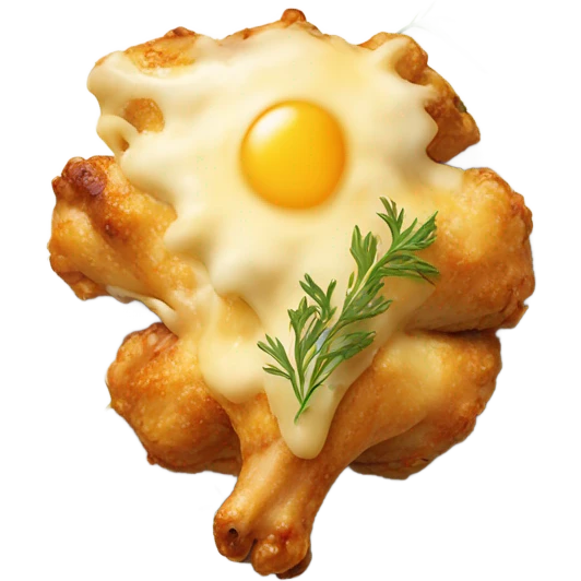 Cheesy chicken  emoji