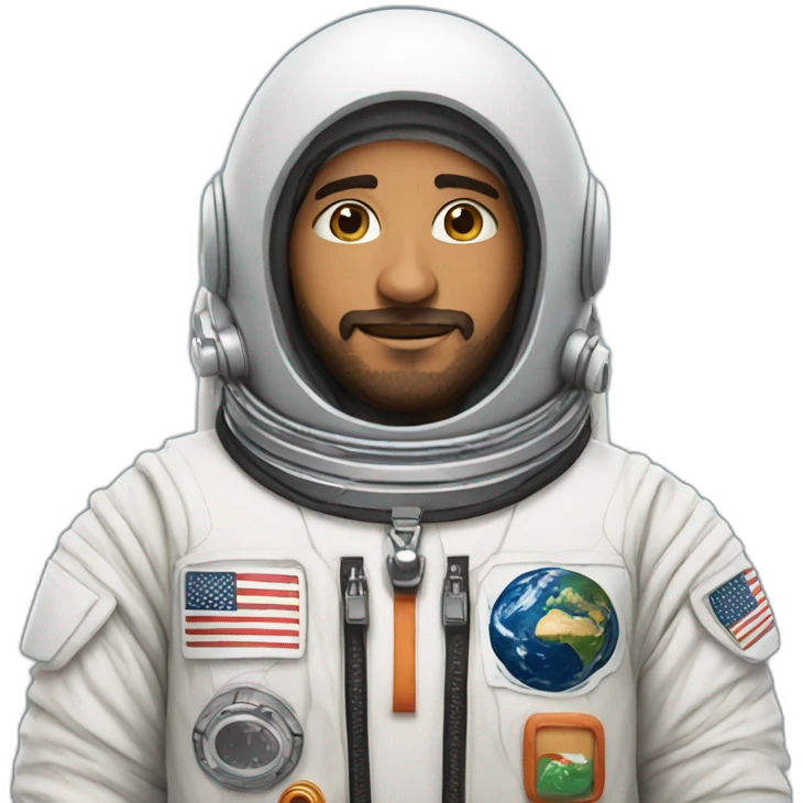 arab astronaut in traditional robe emoji