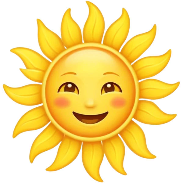 Sun saying good morning  emoji