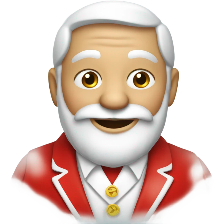 Santa claus drinking Martini  emoji