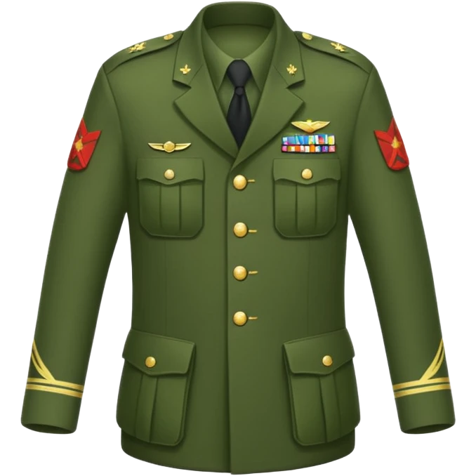 a military uniform emoji