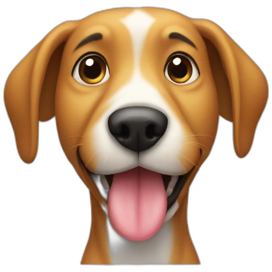 dog licking his butt emoji