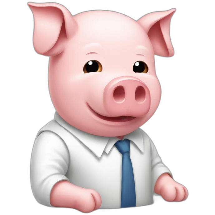 pig dying at work emoji