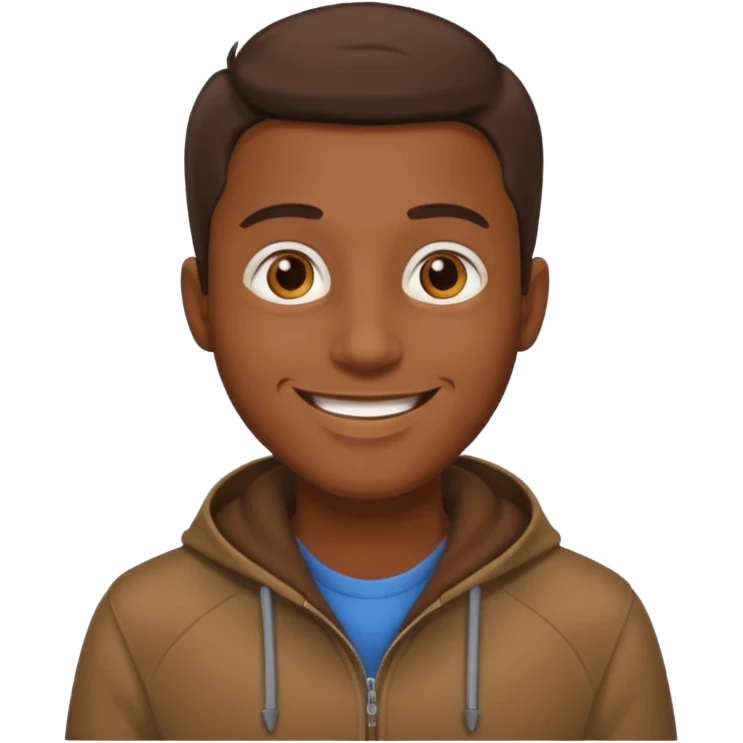 man with brown clothes emoji