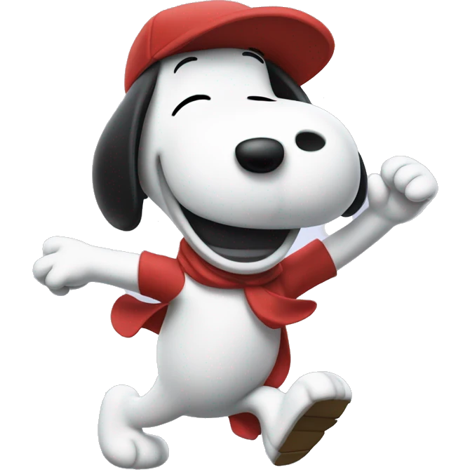 snoopy dancing emoji