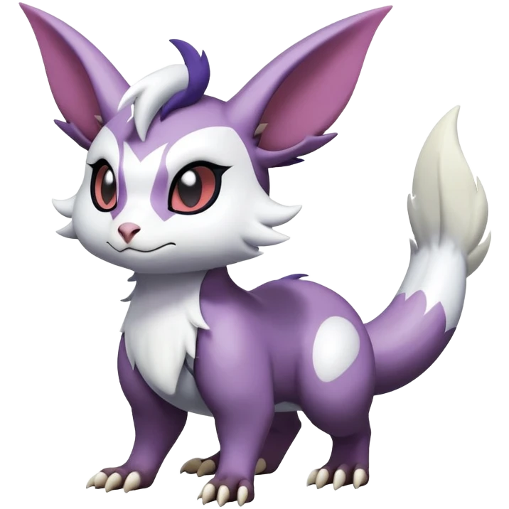 ShinyFurret-Absol-Noibat-Noivern-Hybrid (Full body) emoji