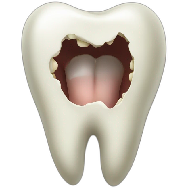 Tooth hole emoji