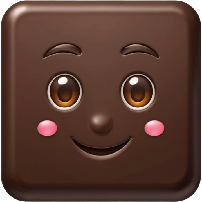 1-2 squares dark chocolate emoji