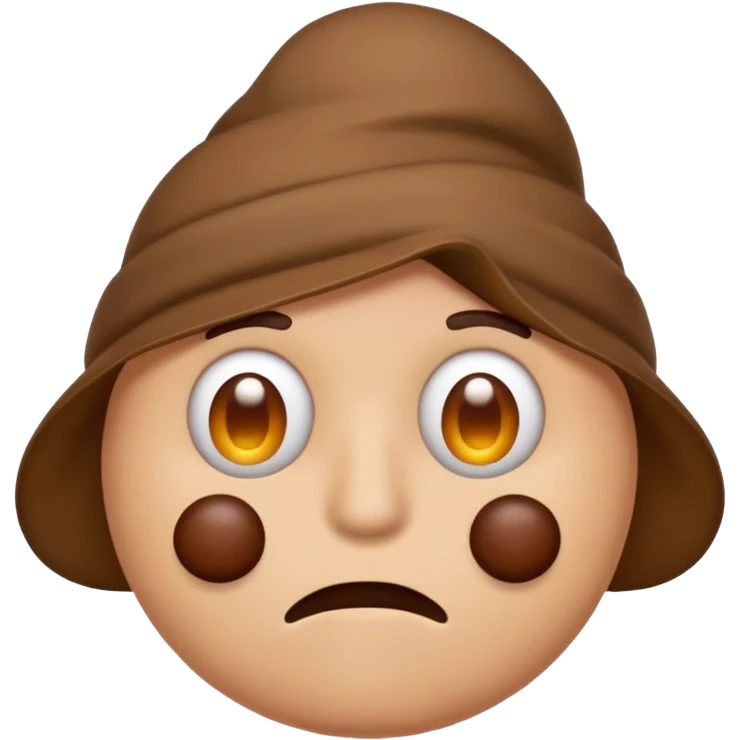 Man with a poop emoji for a head emoji
