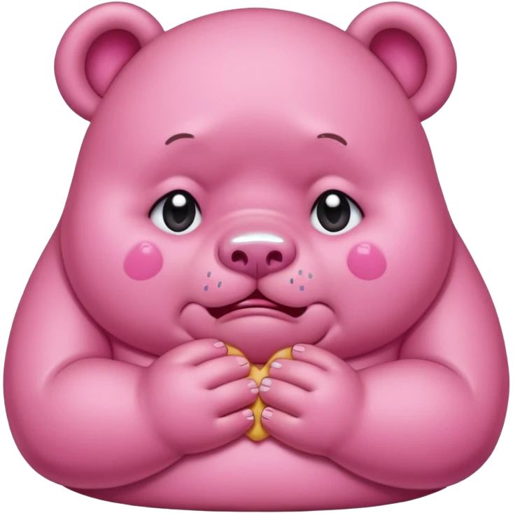 FAT carebear that is crying. emoji