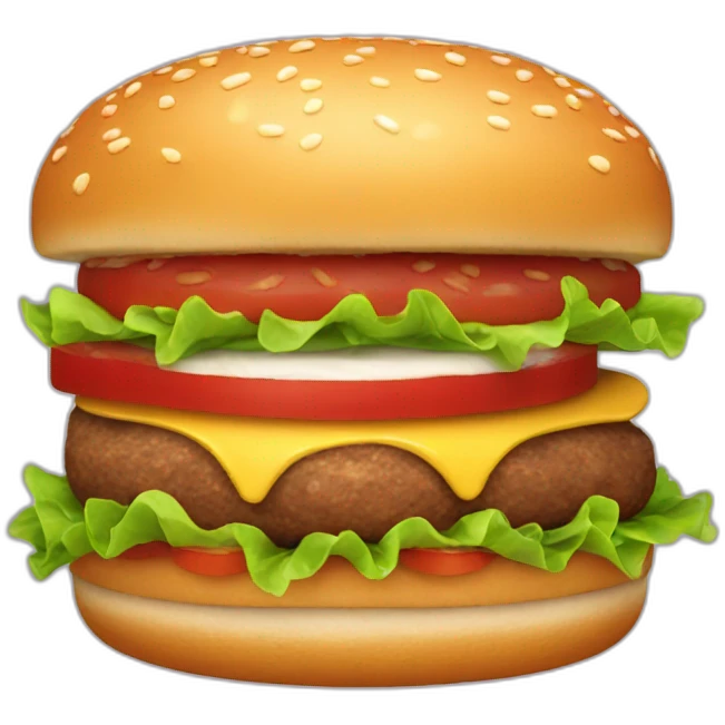 Hamburger without cheese emoji