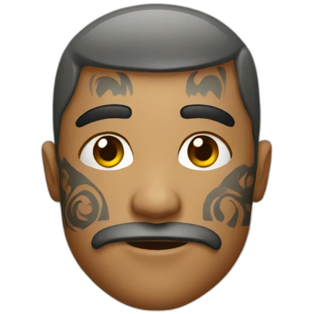tattooed face emoji