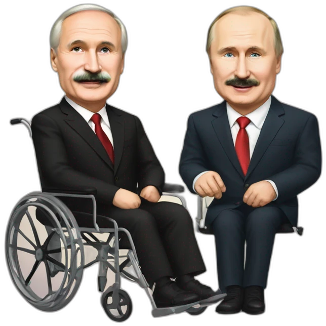 Lukashenko and putin double wheelchair emoji