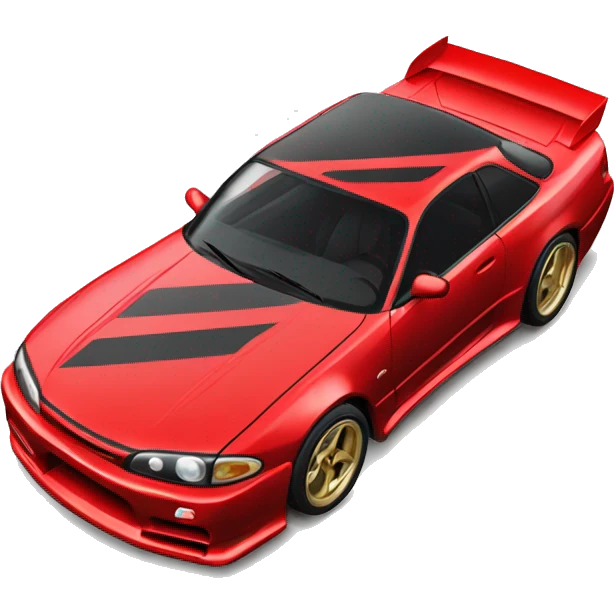 red drift car S14 emoji
