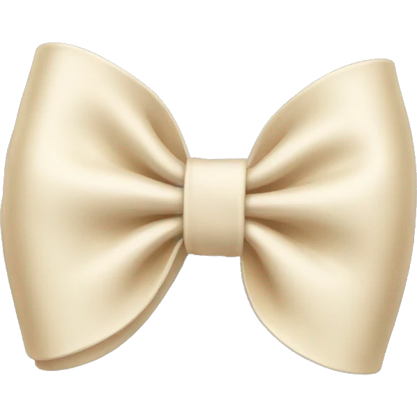 cream bow emoji