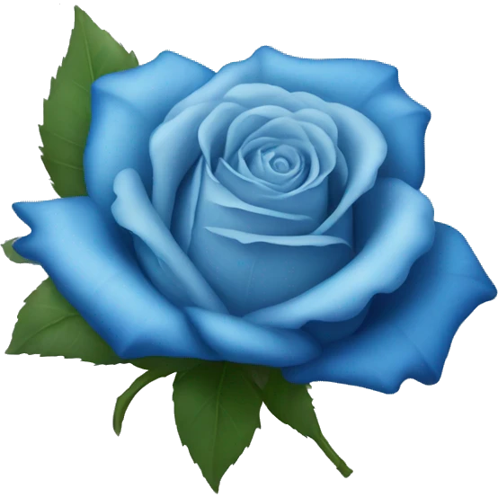 Blue rose emoji