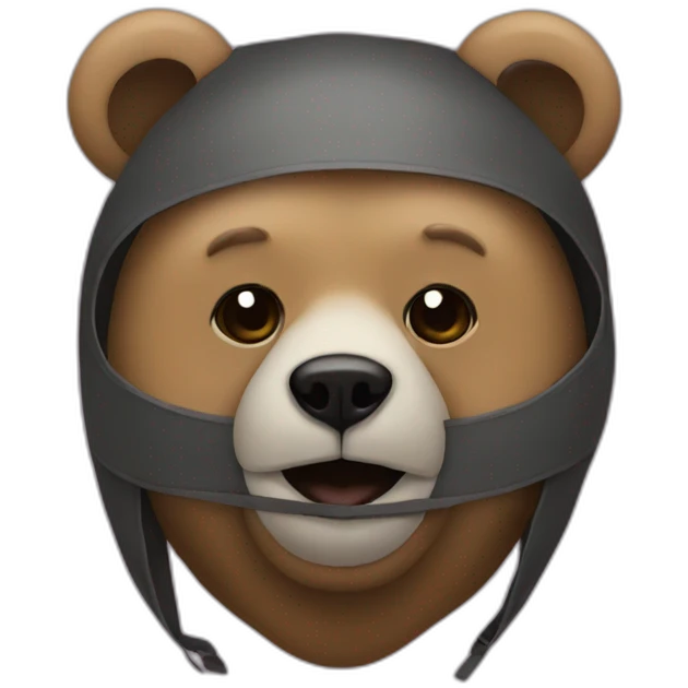 bear in mask emoji