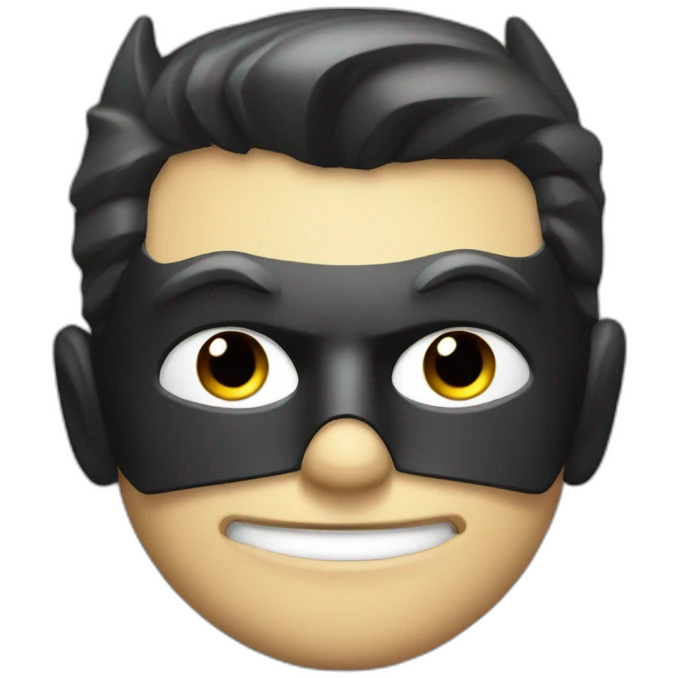batman face modern comics style emoji