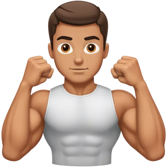 guy doing bicep-curls emoji